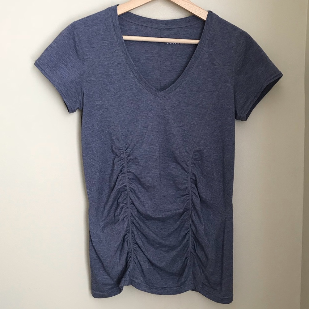 Zella steel blue top | M